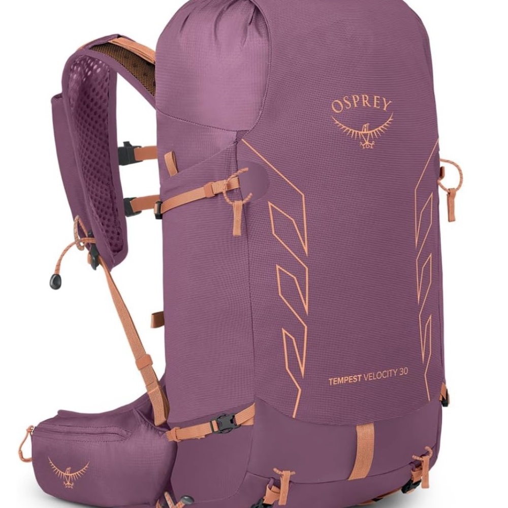 Osprey Tempest Velocity 30L Women's Hiking Backpack, Pashmina/Melon, WXS/S